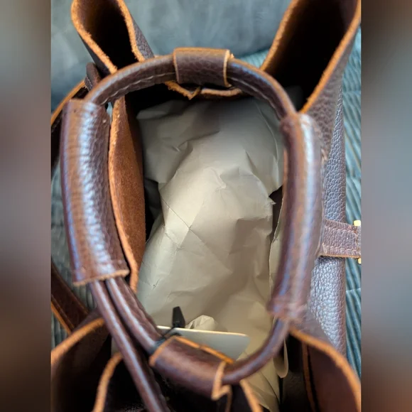 Portland Leather Small Firefly in Coldbrew NWT - Picture 5 of 6